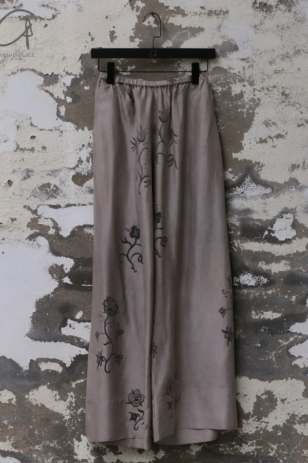 Mutedance 25 Spring/Summer Silk Linen Loose Trousers Series MD-MD25SS81-GREY MD25SS77